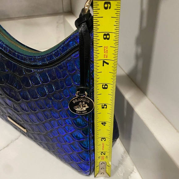 NWT Brahmin Emerald Lulia Esme Shoulder Handbag Blue Green Mermaid - Picture 12 of 13